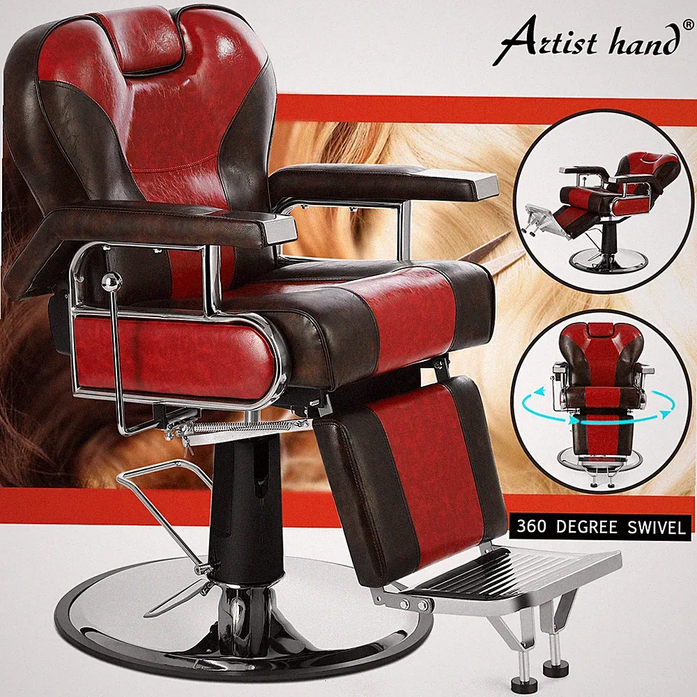 All Purpose HeavyDuty Reclining Barber Chair Hydraulic Beauty Salon Hair Styling