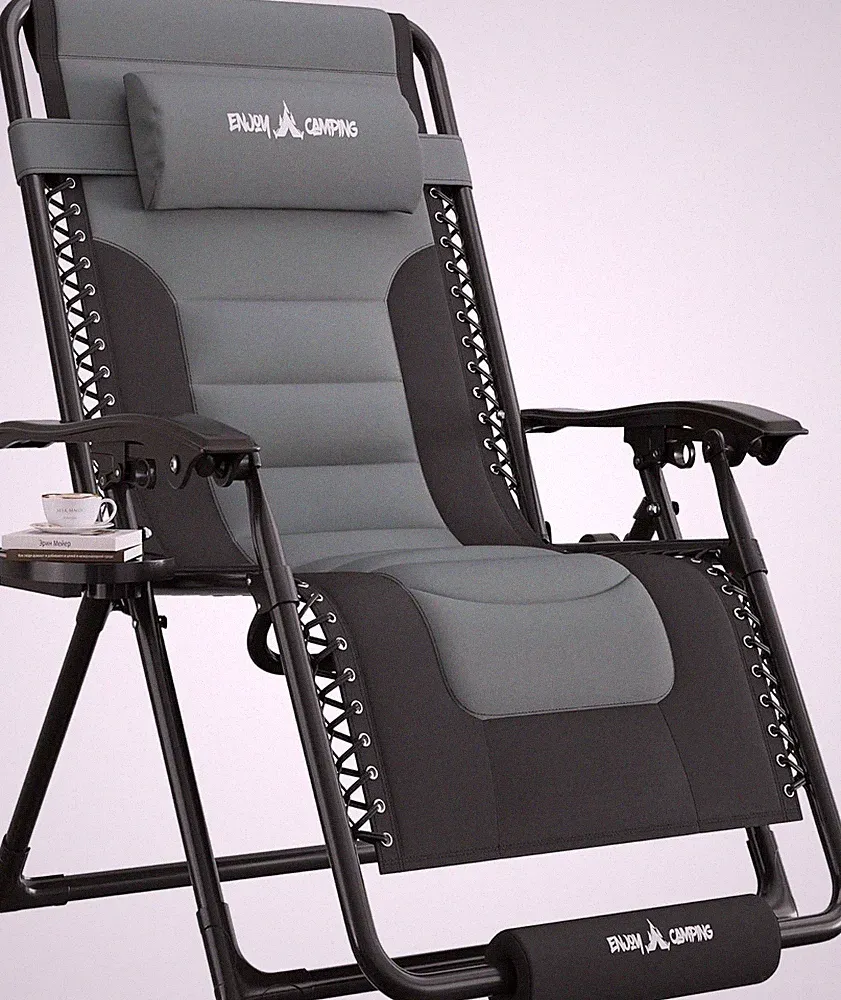 Oversized Zero Gravity Chair, Patio Recliner, Folding Adjustable
