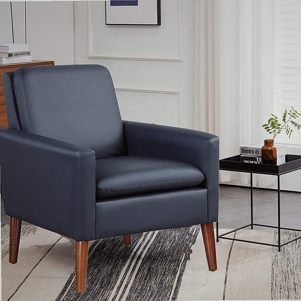 PU Leather Recliner Chair Single Modern Reclining Sofas Home Seating Living Room